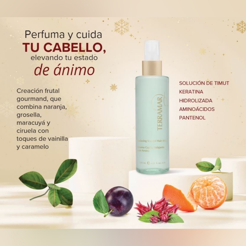 Bruma capilar relajante con aroma